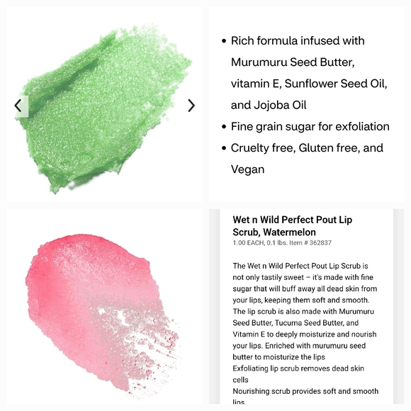 NEW Wet n Wild Limited Edition Fruit Lip Scrubs Pac Man Green Apple Watermelon - Picture 9 of 12